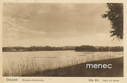 Oulujoki, maisema Muhokselta 