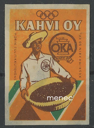 Tulitikkuetiketti, Olympikahvi OKA 