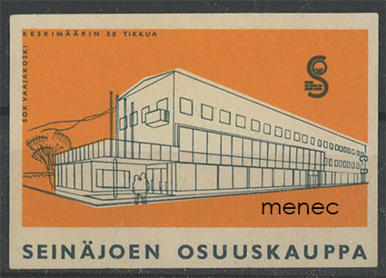Tulitikkuetiketti, Seinäjoen Osuuskauppa 