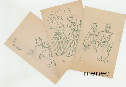 Rosberg, Liisa - Kolme kenttäpostikorttia 