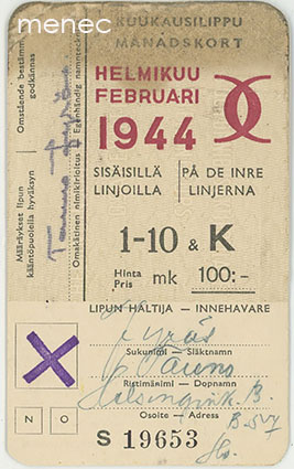 Kuukausilippu, helmikuu 1944 