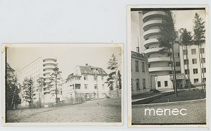 Tilkan sotilassairaala 1937, 2 valokuvaa 