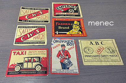 Isokokoisia vientietikettejä, 7 kpl 