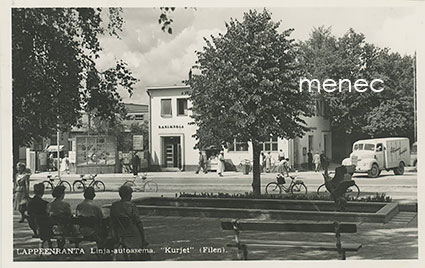 Lappeenranta, linja-autoasema, Kurjet-patsas 