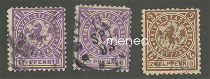 Saksa, paikallisposti, Stuttgart, 3 kpl 