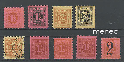 Saksa, paikallisposti, Wiesbaden, Transport-Anstalt, 9 kpl 