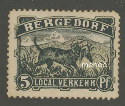 Saksa, paikallisposti, Bergedorf Local-Verkehr, 5 Pf 