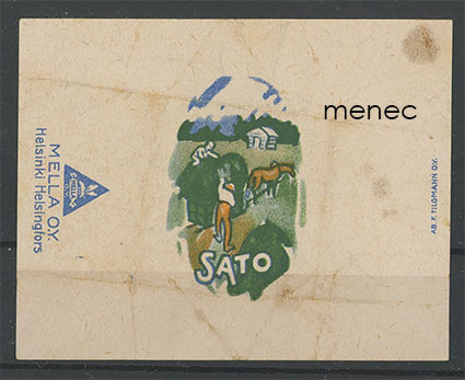 Sato, heinäkuorma, makeisetiketti 