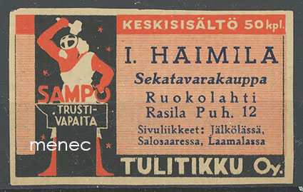 Seppä-etiketti, I. Haimila, Ruokolahti, Rasila 