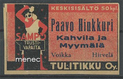 Seppä-etiketti, Paavo Hinkkuri, Voikka, Hirvelä 