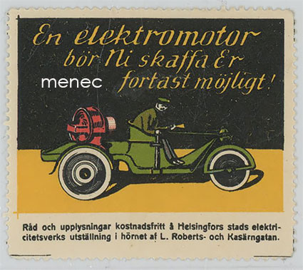 Mainosmerkki, En elektromotor bör Ni skaffa Er fortast möjligt! 