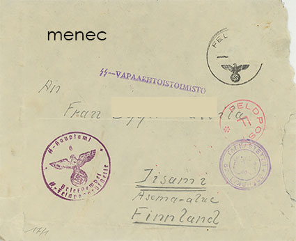 SS-Feldpost, suomalaiselta SS-mieheltä, SS-Vapaaehtoistoimisto 