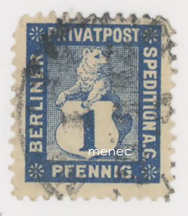 Saksa, paikallisposti, Privatpost Berlin Spedition, 1 Pf 