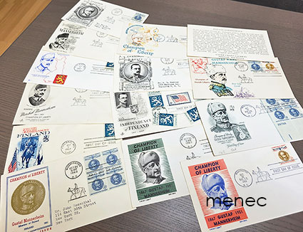 USA, kokoelma Mannerheim-aiheisia FDC-kuoria, 13 kpl 