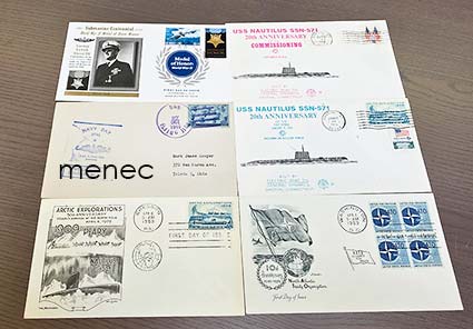 USA, sukellusvenefilateliaa 1959-2013, 6 kpl 