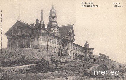 Helsinki, Luoto, mies kalliolla 