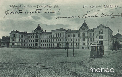 Helsinki, Polyteknillinen opisto, raitiovaunu 