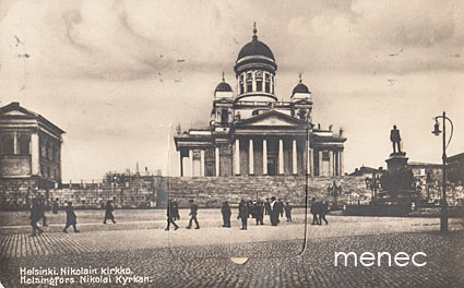 Helsinki, Nikolain Kirkko [avattava lokero, jossa 10 kuvan haitari] 