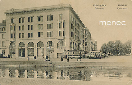 Helsinki, Kauppatori, raitiovaunu 