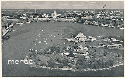 Helsinki, Etelä satama ja ravint. Luoto, ilmakuva 