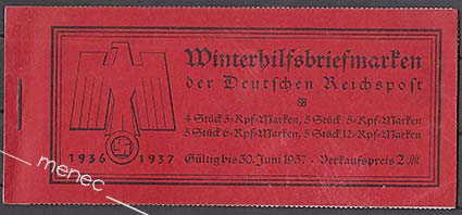 Saksa, Winterhilfsbriefmarken der Deutschen Reichspost 1936/37 [postimerkkivihko] 
