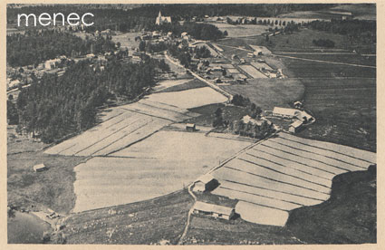 Juankoski, Muuruvesi, kirkonkylää v. 1928, 200 metrin korkeudelta 