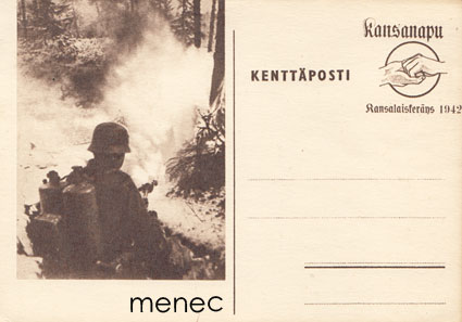 Kenttäpostikortti, liekinheitin 