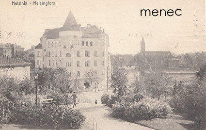 Helsinki, Kaivopuistoa, pyöräilijöitä 