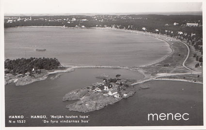 Hanko, Neljän tuulen tupa, ilmakuva 