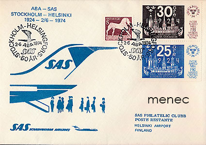 SAS Tukholma–Helsinki-lennot 50 vuotta 