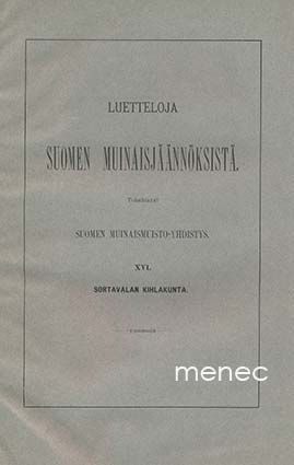 Killinen, Kust. - Muinaisjäännöksiä ja -muistoja Sortavalan kihlakunnassa 