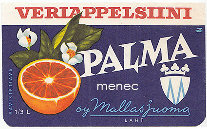 Veriappelsiini Palma, M-logolla 