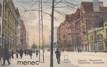 Tampere, Hämeenkatu, ihmisiä talvisäässä 