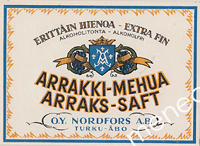 Erittäin hienoa arrakki-mehua 