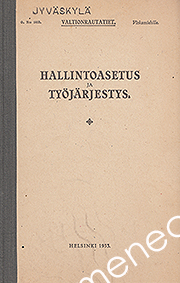 Hallintoasetus ja työjärjestys 