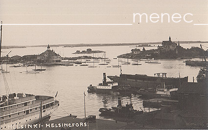 Helsinki, laivoja (mm. Hercules) NJK:ta ja Klippania vastapäätä 