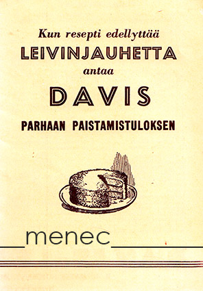 Kun resepti edellyttää leivinjauhetta 