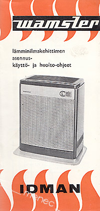 Wamsler lämminilmakehittimen asennus- käyttö- ja huolto-ohjeet 