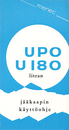 UPO U 180 litran jääkaapin käyttöohje 