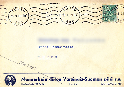 Virkakirje, Mannerheim-liiton Varsinais-Suomen piiri 